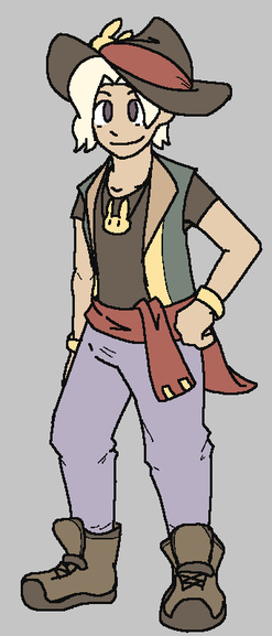 Femme Keeper Protag - Design by Yuri Kondo, Art by me